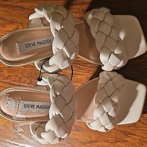 Steve Madden Women's Ivory Braided Sandals